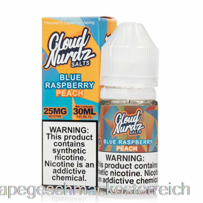 Blauer Himbeerpfirsich – Cloud-Nurdz-Salze – 30 Ml, 50 Mg Vape-Geschmack
